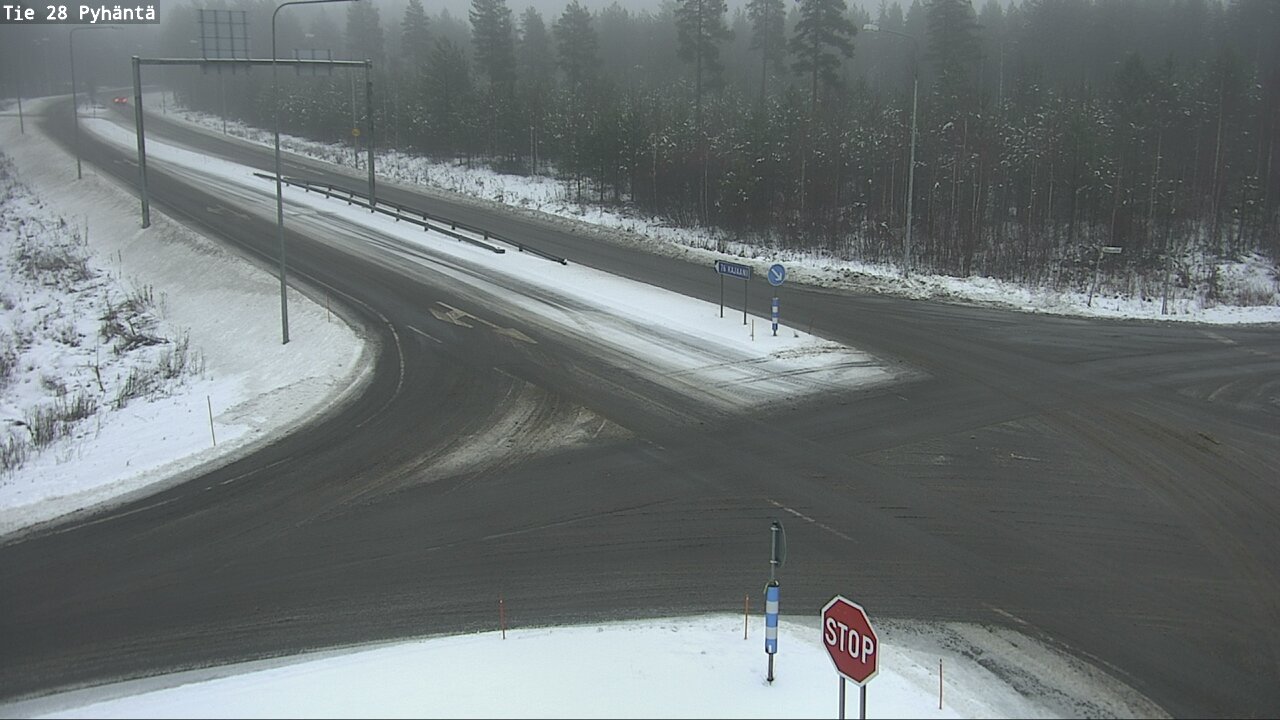 Weather Camera Image Road 28 Pyhäntä, Pyhäntä, Pohjois-Pohjanmaa