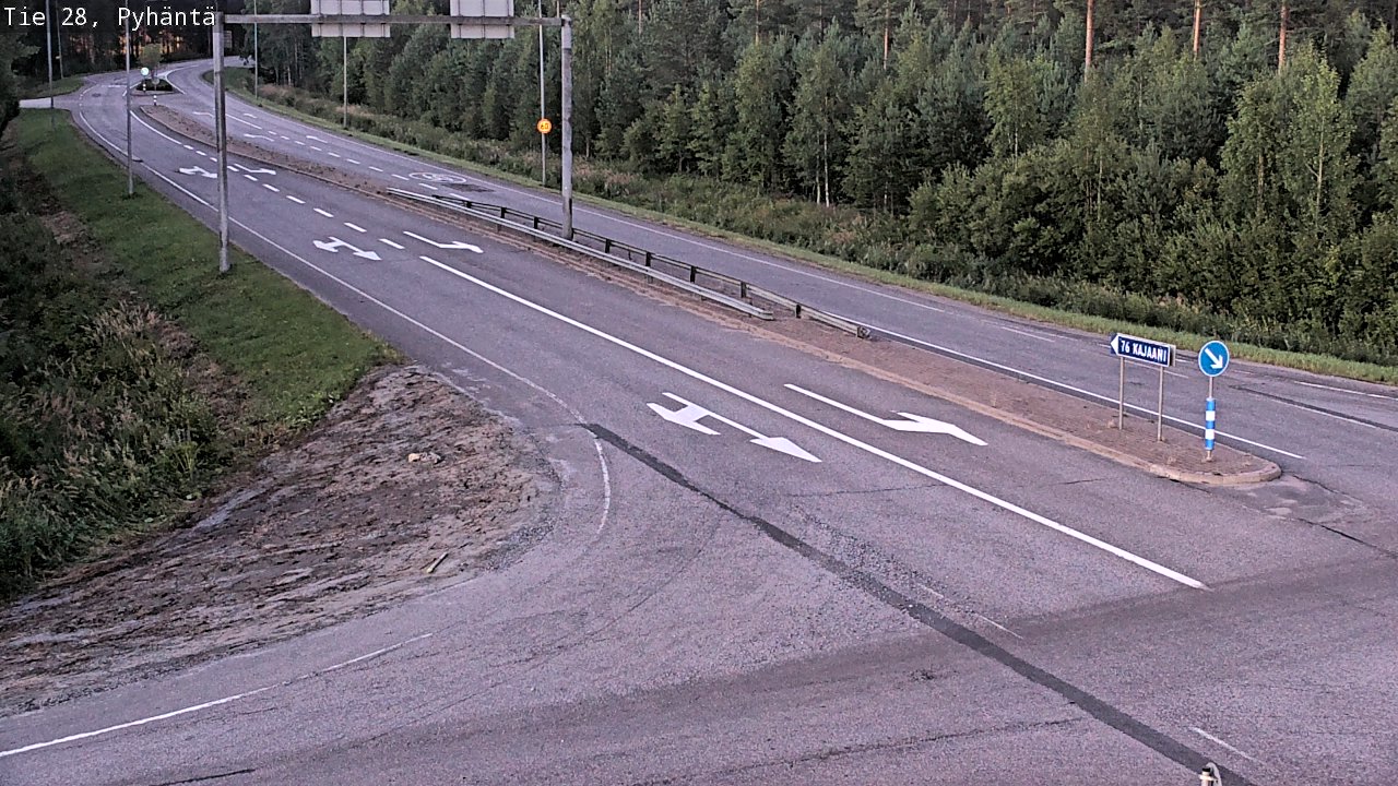 Kelikamerat Kuva Tie 28 Pyhäntä, Pyhäntä, Pohjois-Pohjanmaa