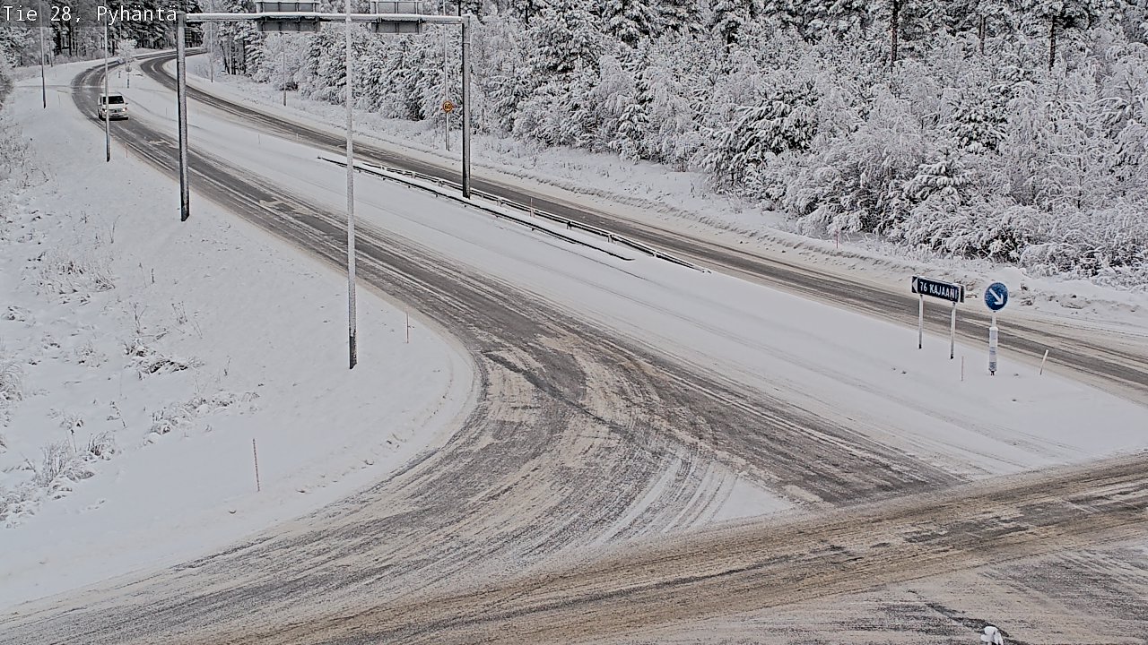Weather Camera Image Road 28 Pyhäntä, Pyhäntä, Pohjois-Pohjanmaa
