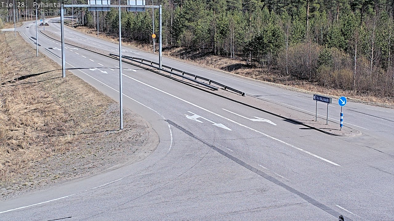 Kelikamerat Kuva Tie 28 Pyhäntä, Pyhäntä, Pohjois-Pohjanmaa