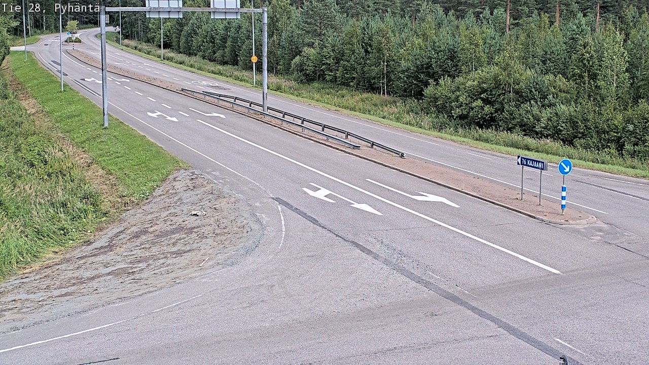 Kelikamerat Kuva Tie 28 Pyhäntä, Pyhäntä, Pohjois-Pohjanmaa