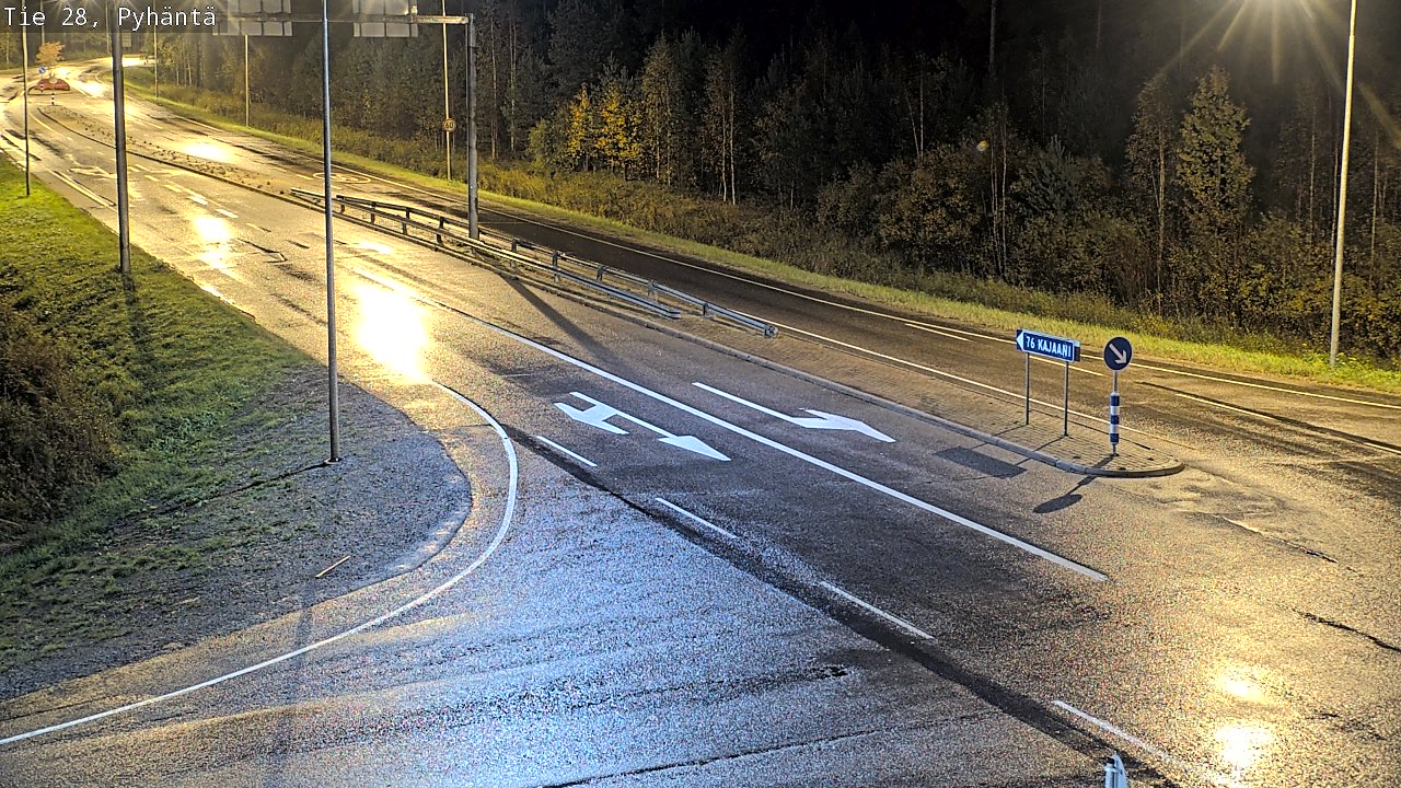 Kelikamerat Kuva Tie 28 Pyhäntä, Pyhäntä, Pohjois-Pohjanmaa