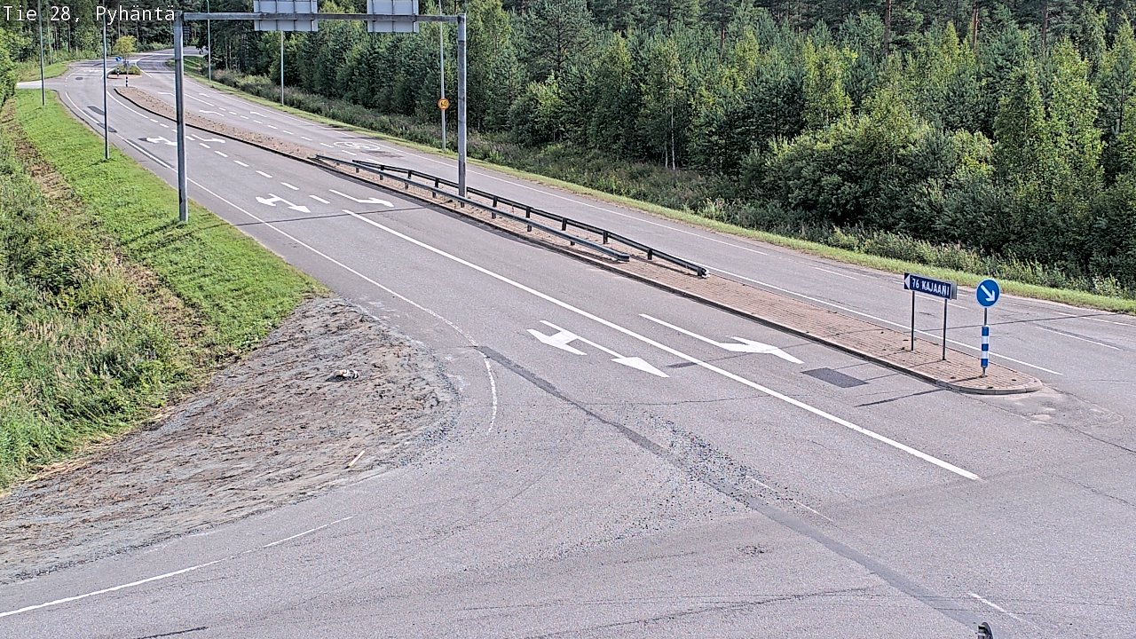 Kelikamerat Kuva Tie 28 Pyhäntä, Pyhäntä, Pohjois-Pohjanmaa