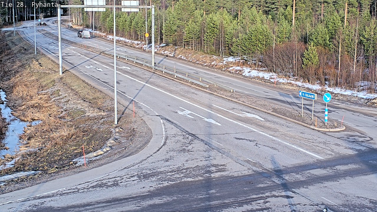 Kelikamerat Kuva Tie 28 Pyhäntä, Pyhäntä, Pohjois-Pohjanmaa