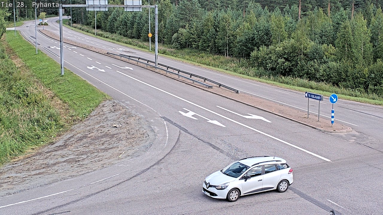 Kelikamerat Kuva Tie 28 Pyhäntä, Pyhäntä, Pohjois-Pohjanmaa