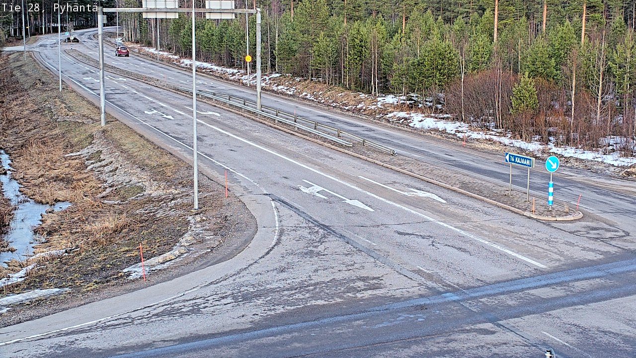 Kelikamerat Kuva Tie 28 Pyhäntä, Pyhäntä, Pohjois-Pohjanmaa