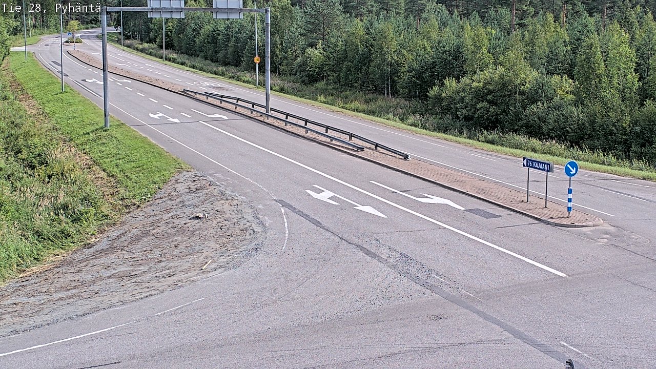 Kelikamerat Kuva Tie 28 Pyhäntä, Pyhäntä, Pohjois-Pohjanmaa