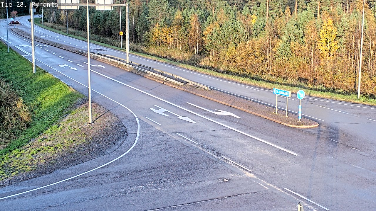 Kelikamerat Kuva Tie 28 Pyhäntä, Pyhäntä, Pohjois-Pohjanmaa