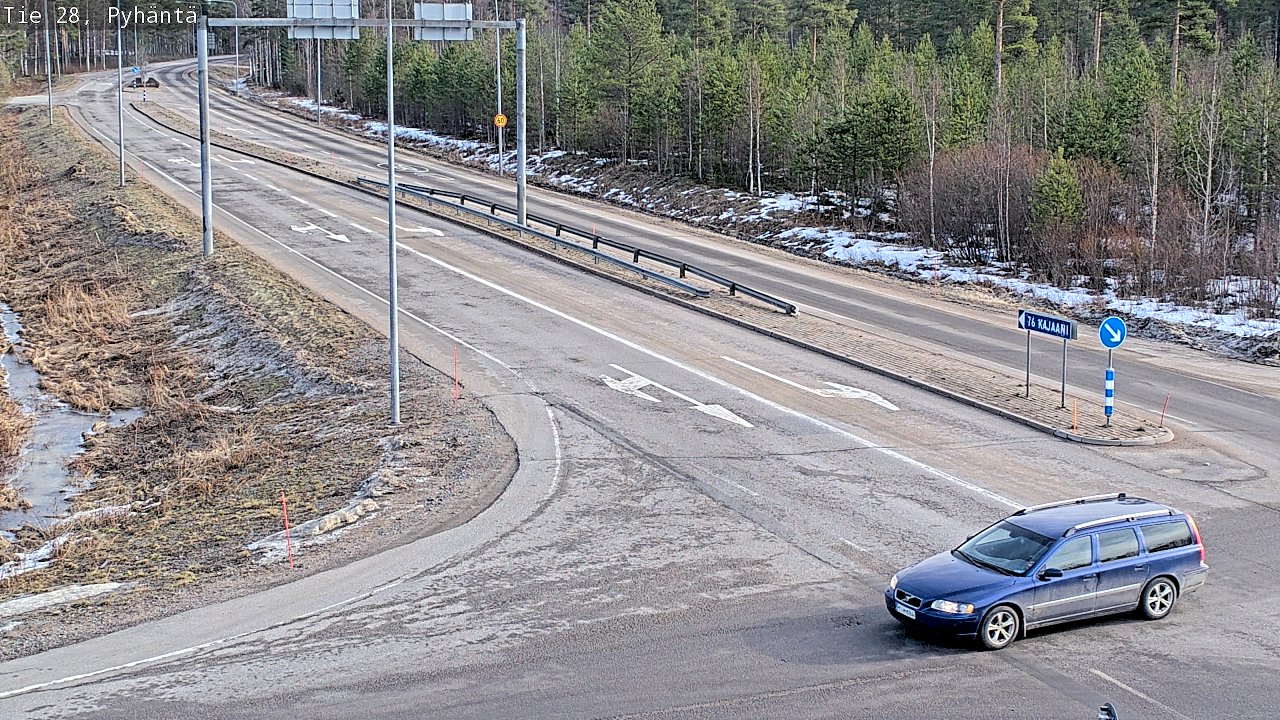 Weather Camera Image Road 28 Pyhäntä, Pyhäntä, Pohjois-Pohjanmaa