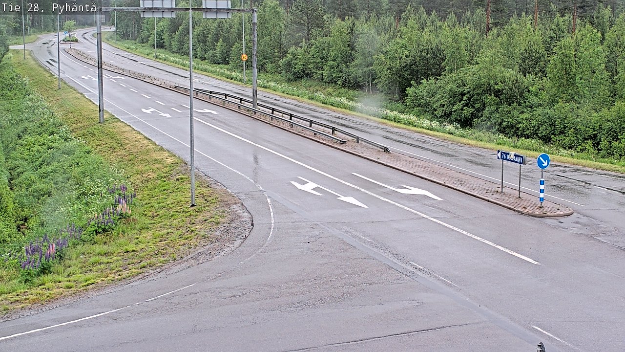 Kelikamerat Kuva Tie 28 Pyhäntä, Pyhäntä, Pohjois-Pohjanmaa