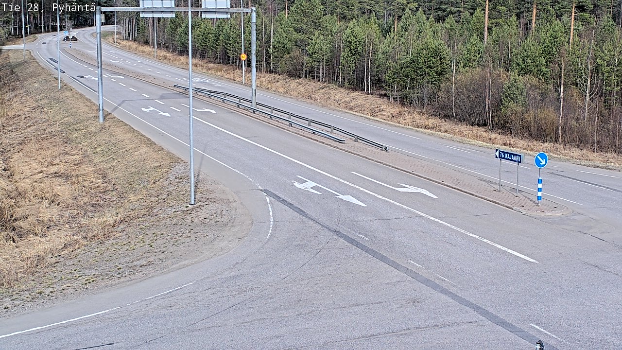 Kelikamerat Kuva Tie 28 Pyhäntä, Pyhäntä, Pohjois-Pohjanmaa