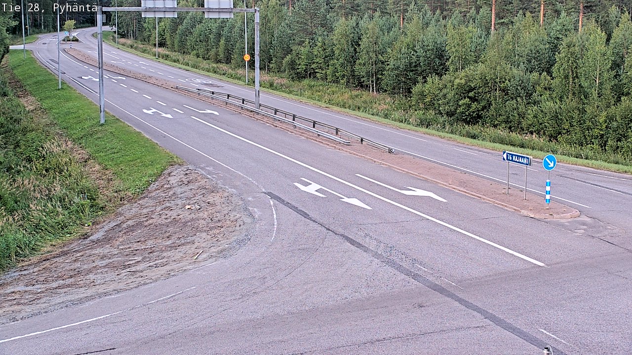 Kelikamerat Kuva Tie 28 Pyhäntä, Pyhäntä, Pohjois-Pohjanmaa