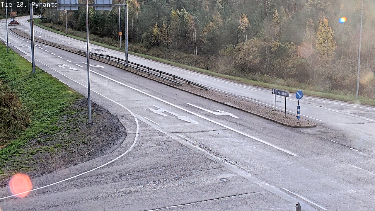 Weather Camera Image Road 28 Pyhäntä, Pyhäntä, Pohjois-Pohjanmaa