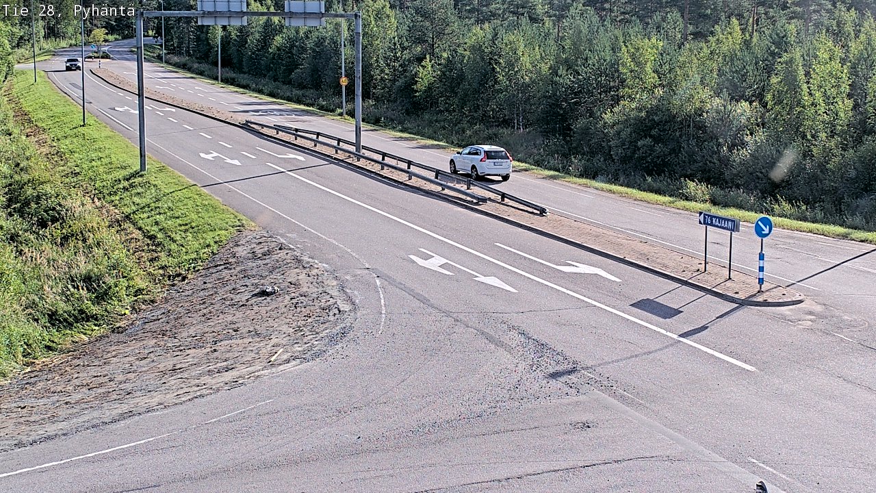 Kelikamerat Kuva Tie 28 Pyhäntä, Pyhäntä, Pohjois-Pohjanmaa