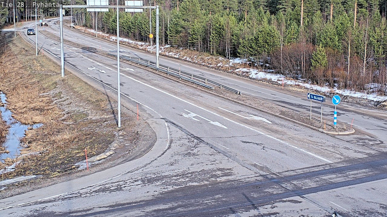 Kelikamerat Kuva Tie 28 Pyhäntä, Pyhäntä, Pohjois-Pohjanmaa