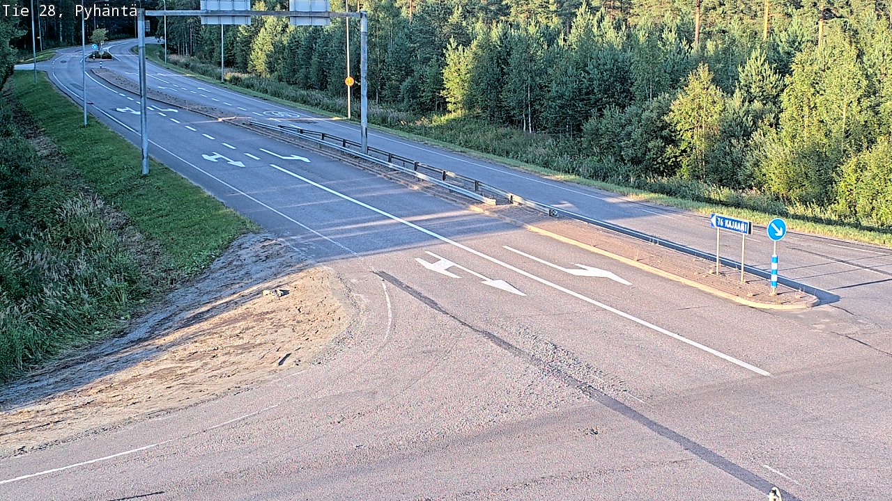 Kelikamerat Kuva Tie 28 Pyhäntä, Pyhäntä, Pohjois-Pohjanmaa