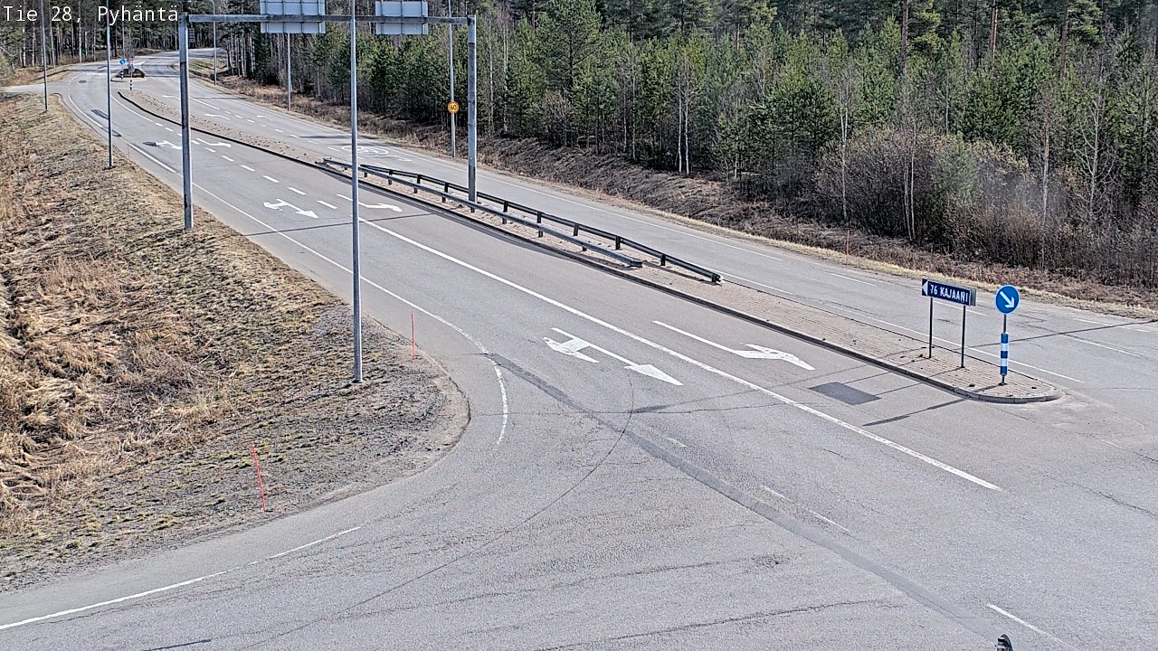 Kelikamerat Kuva Tie 28 Pyhäntä, Pyhäntä, Pohjois-Pohjanmaa