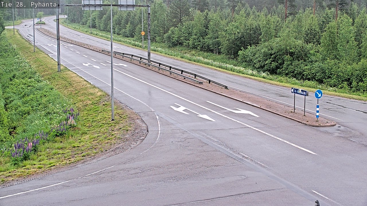 Kelikamerat Kuva Tie 28 Pyhäntä, Pyhäntä, Pohjois-Pohjanmaa