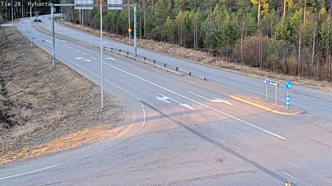 Kelikamerat Kuva Tie 28 Pyhäntä, Pyhäntä, Pohjois-Pohjanmaa