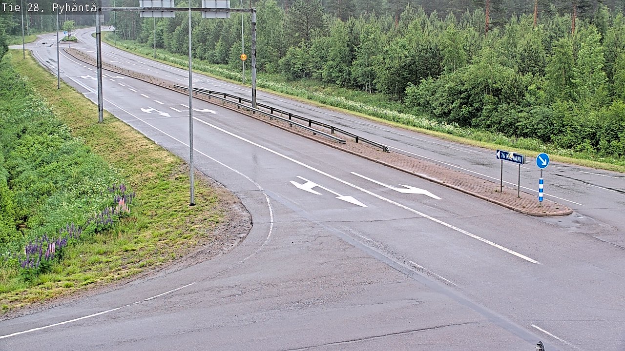 Kelikamerat Kuva Tie 28 Pyhäntä, Pyhäntä, Pohjois-Pohjanmaa