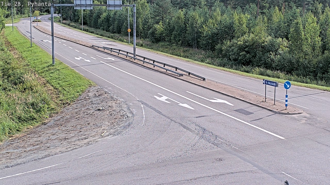 Kelikamerat Kuva Tie 28 Pyhäntä, Pyhäntä, Pohjois-Pohjanmaa