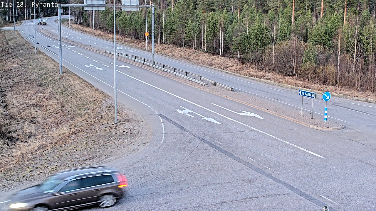 Kelikamerat Kuva Tie 28 Pyhäntä, Pyhäntä, Pohjois-Pohjanmaa