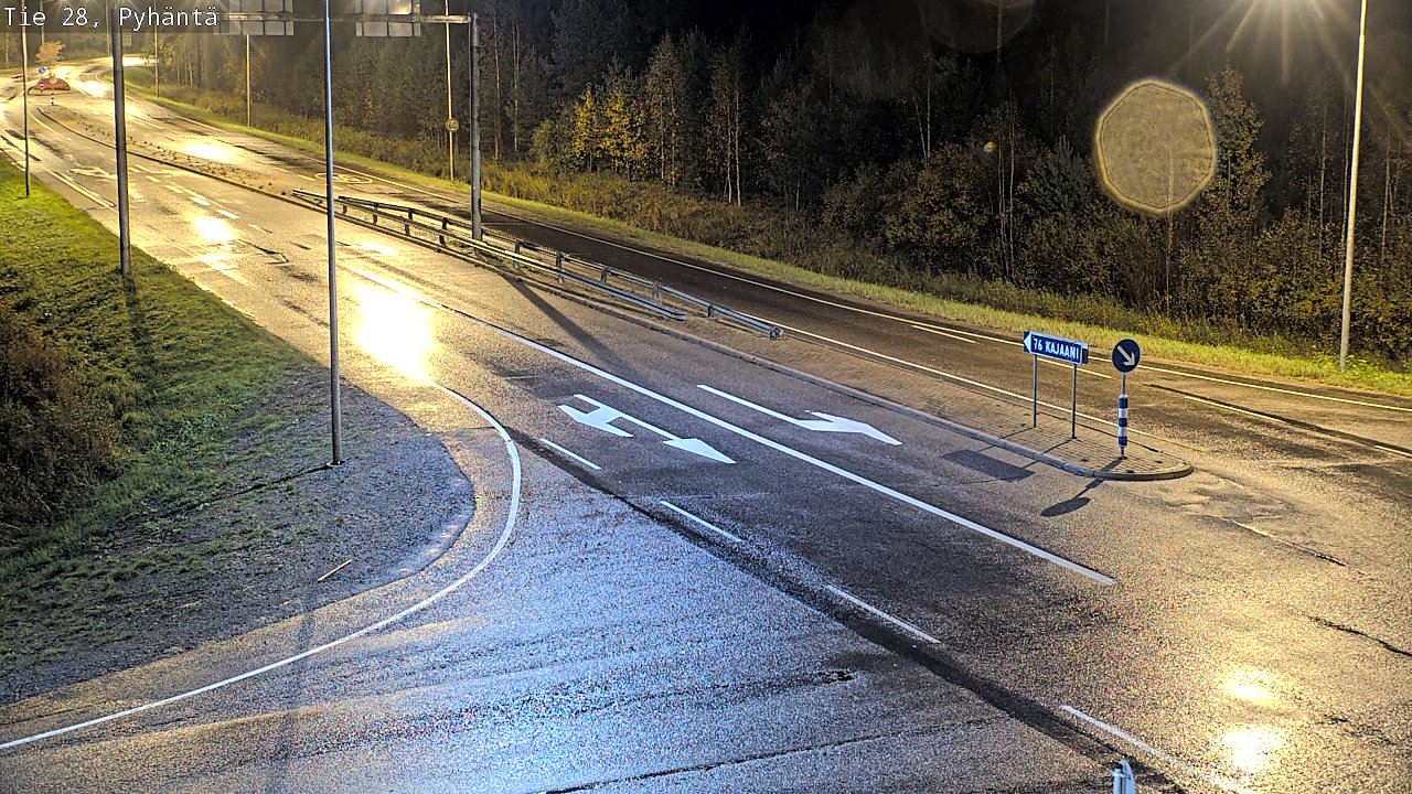 Kelikamerat Kuva Tie 28 Pyhäntä, Pyhäntä, Pohjois-Pohjanmaa
