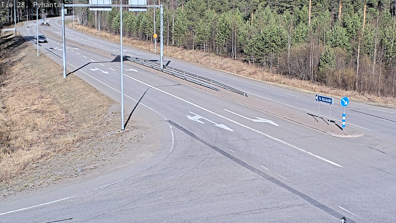 Kelikamerat Kuva Tie 28 Pyhäntä, Pyhäntä, Pohjois-Pohjanmaa