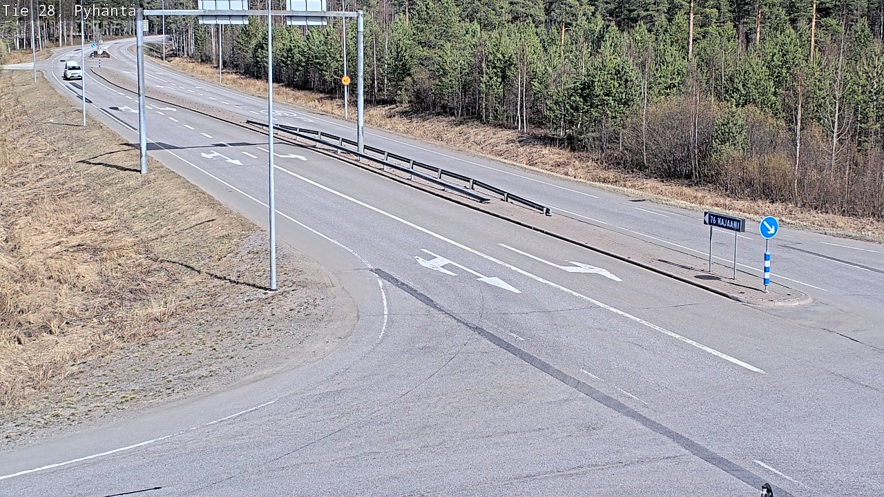 Kelikamerat Kuva Tie 28 Pyhäntä, Pyhäntä, Pohjois-Pohjanmaa