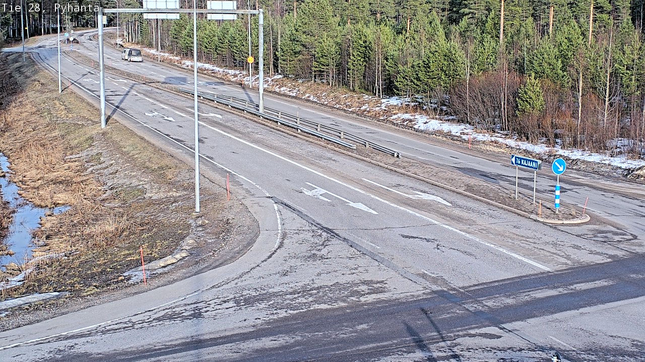 Kelikamerat Kuva Tie 28 Pyhäntä, Pyhäntä, Pohjois-Pohjanmaa