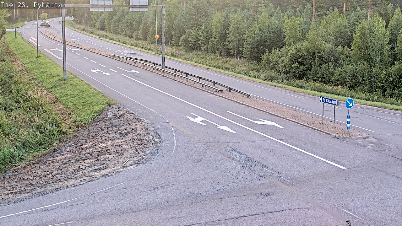 Kelikamerat Kuva Tie 28 Pyhäntä, Pyhäntä, Pohjois-Pohjanmaa