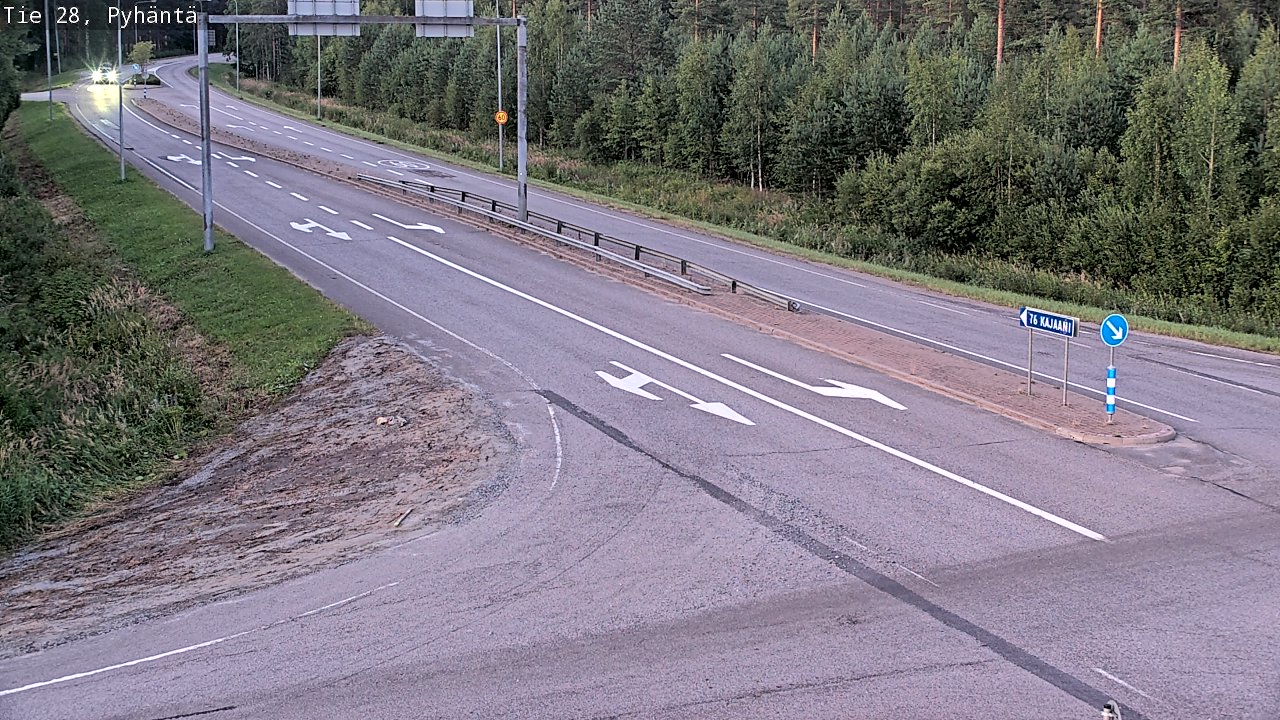 Kelikamerat Kuva Tie 28 Pyhäntä, Pyhäntä, Pohjois-Pohjanmaa
