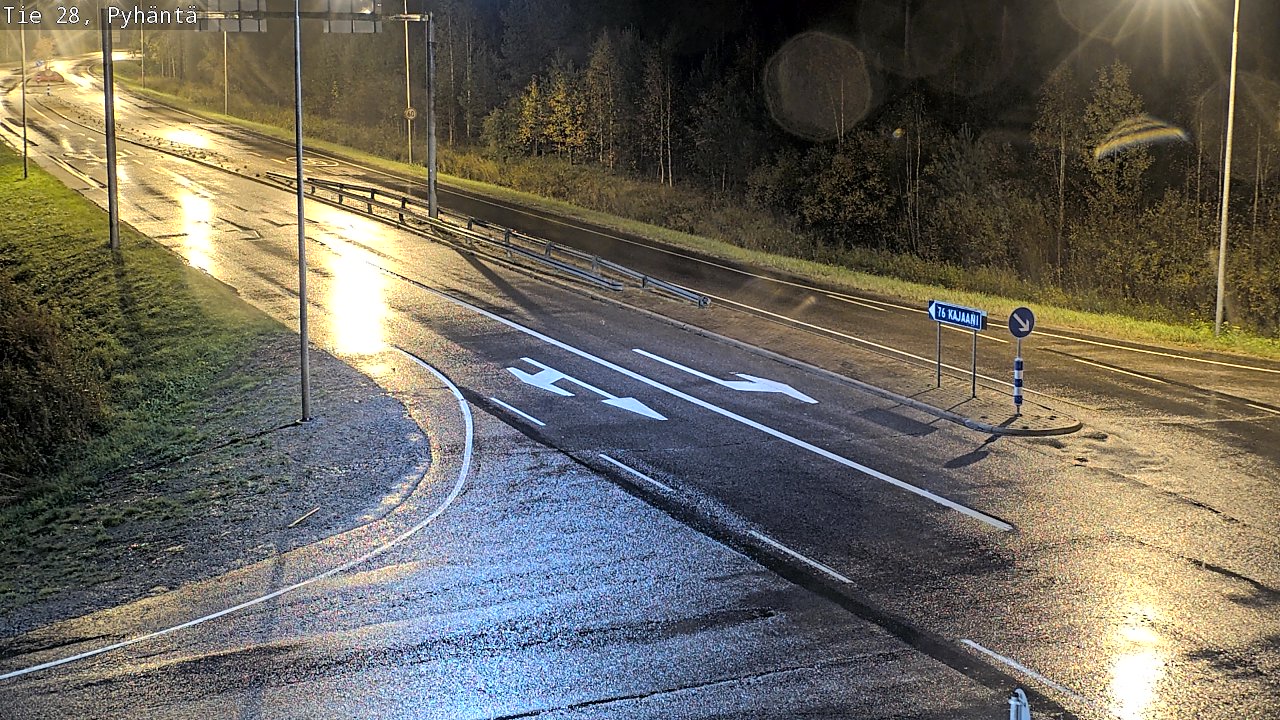 Kelikamerat Kuva Tie 28 Pyhäntä, Pyhäntä, Pohjois-Pohjanmaa