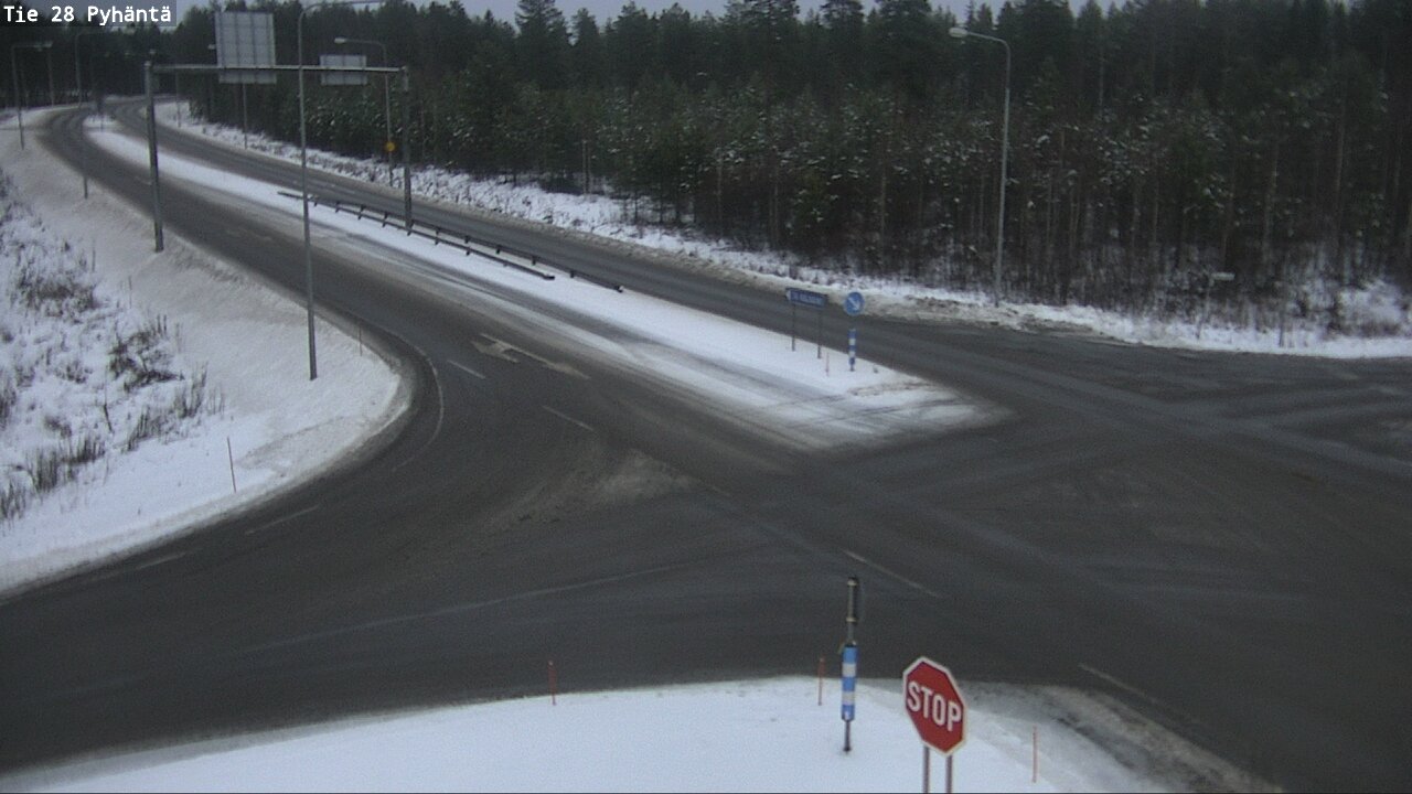 Weather Camera Image Väg 28 Pyhäntä, Pyhäntä, Pohjois-Pohjanmaa