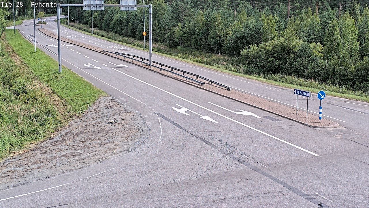 Kelikamerat Kuva Tie 28 Pyhäntä, Pyhäntä, Pohjois-Pohjanmaa