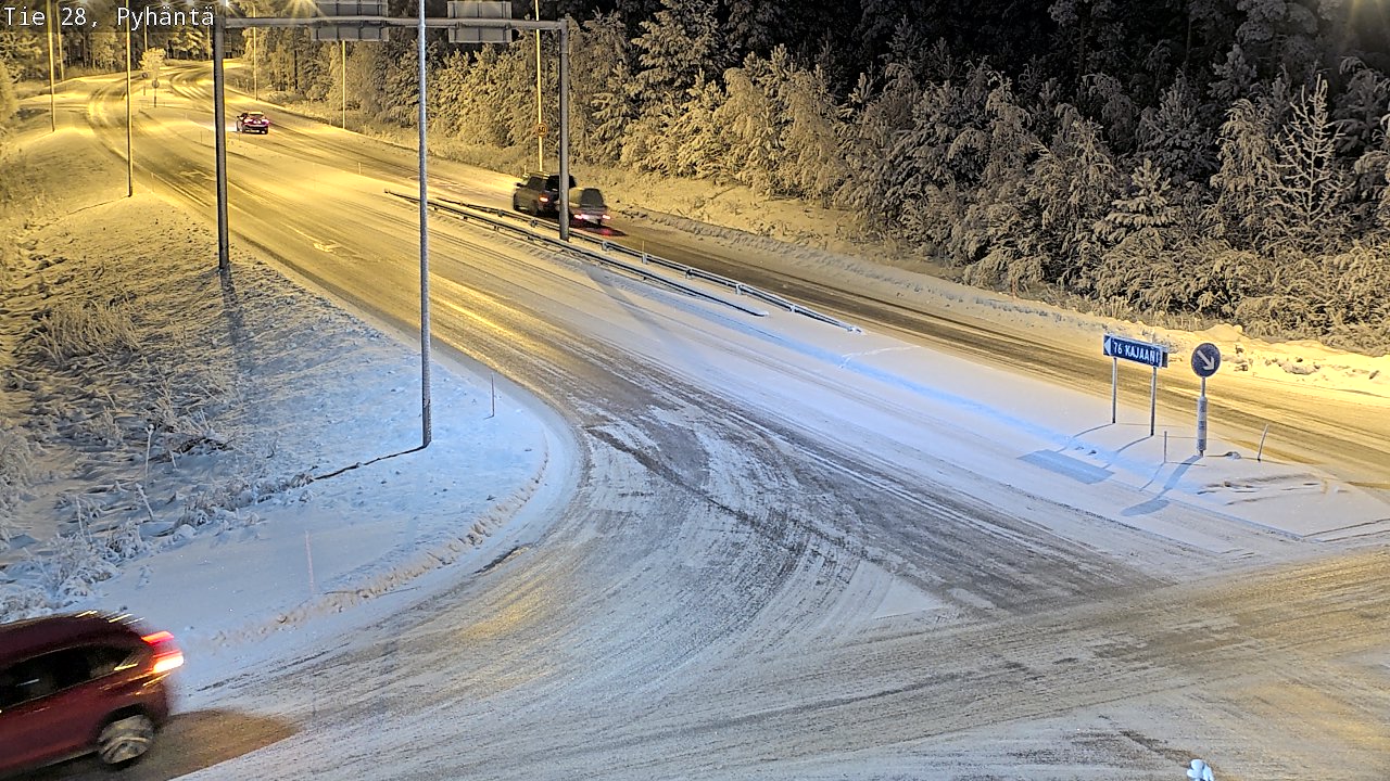 Weather Camera Image Road 28 Pyhäntä, Pyhäntä, Pohjois-Pohjanmaa