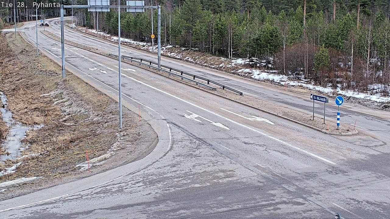 Weather Camera Image Road 28 Pyhäntä, Pyhäntä, Pohjois-Pohjanmaa
