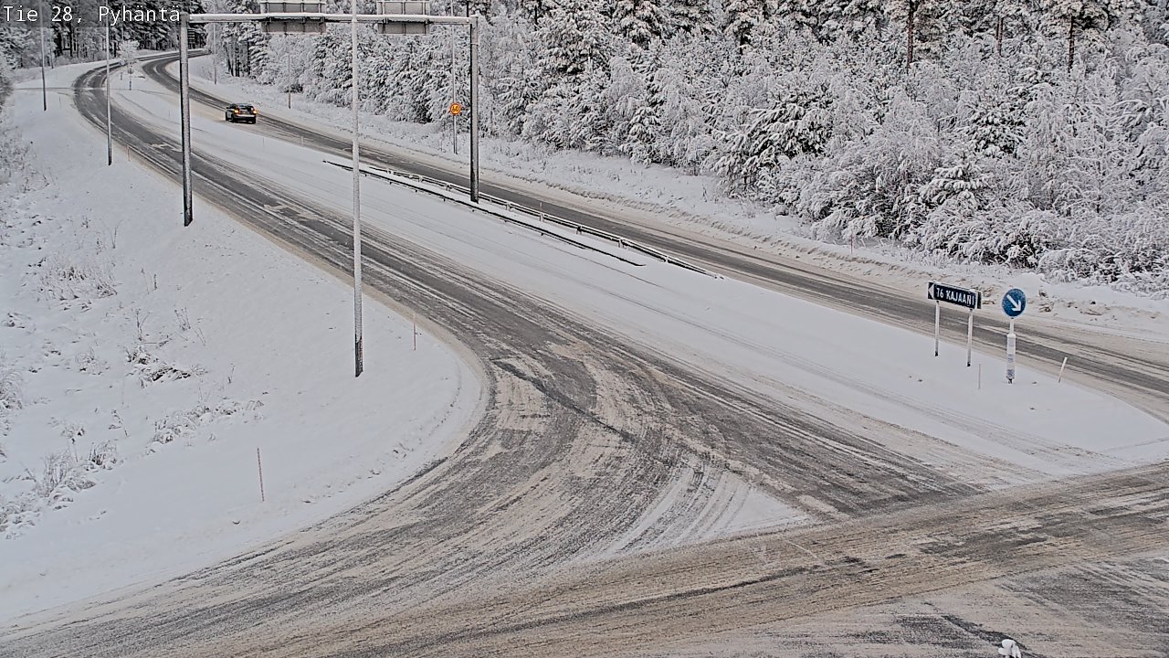 Weather Camera Image Road 28 Pyhäntä, Pyhäntä, Pohjois-Pohjanmaa