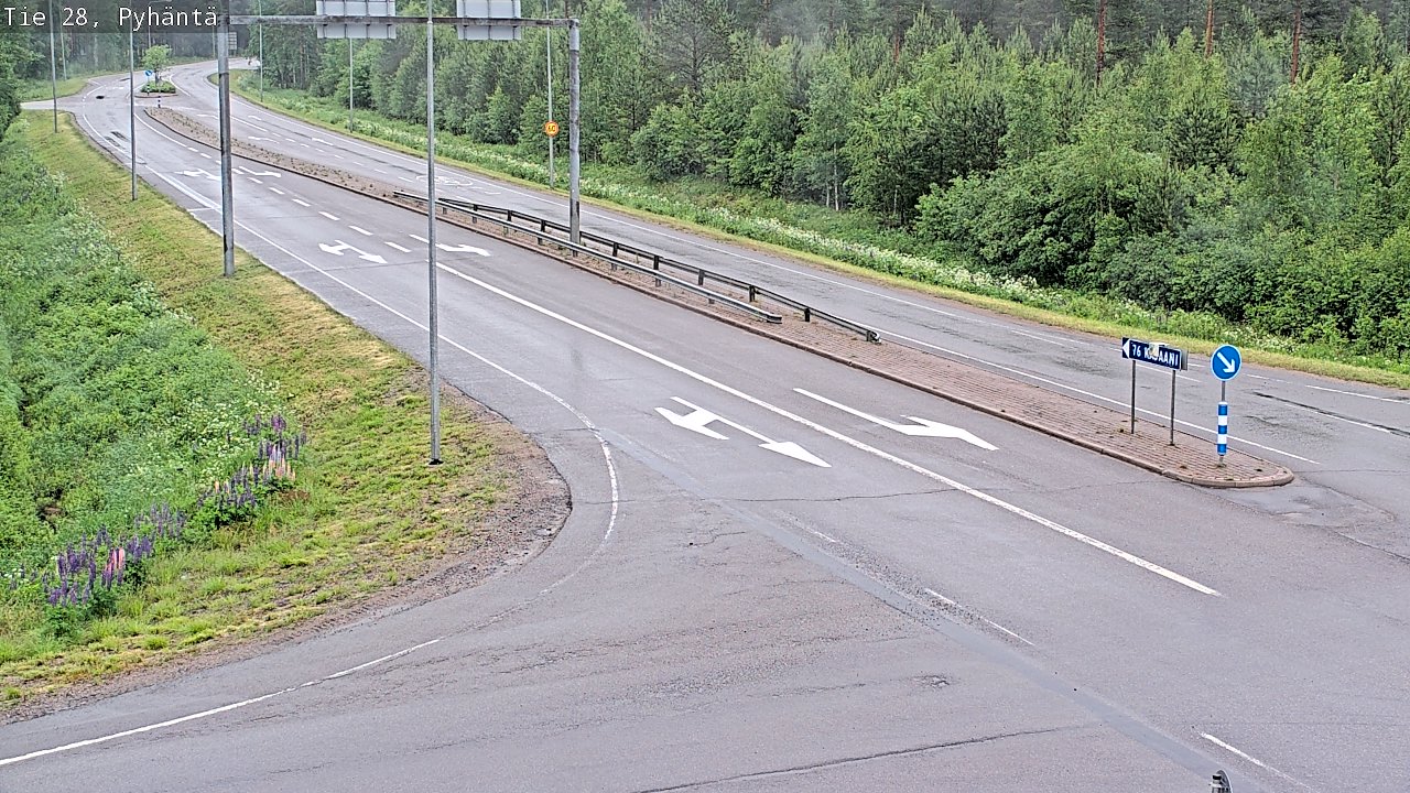 Kelikamerat Kuva Tie 28 Pyhäntä, Pyhäntä, Pohjois-Pohjanmaa