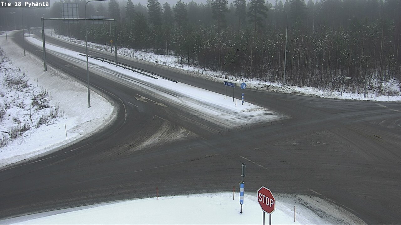Weather Camera Image Road 28 Pyhäntä, Pyhäntä, Pohjois-Pohjanmaa