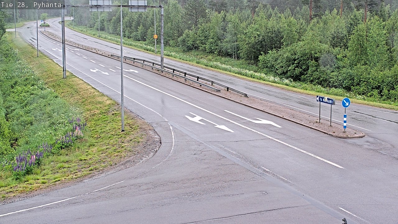 Kelikamerat Kuva Tie 28 Pyhäntä, Pyhäntä, Pohjois-Pohjanmaa
