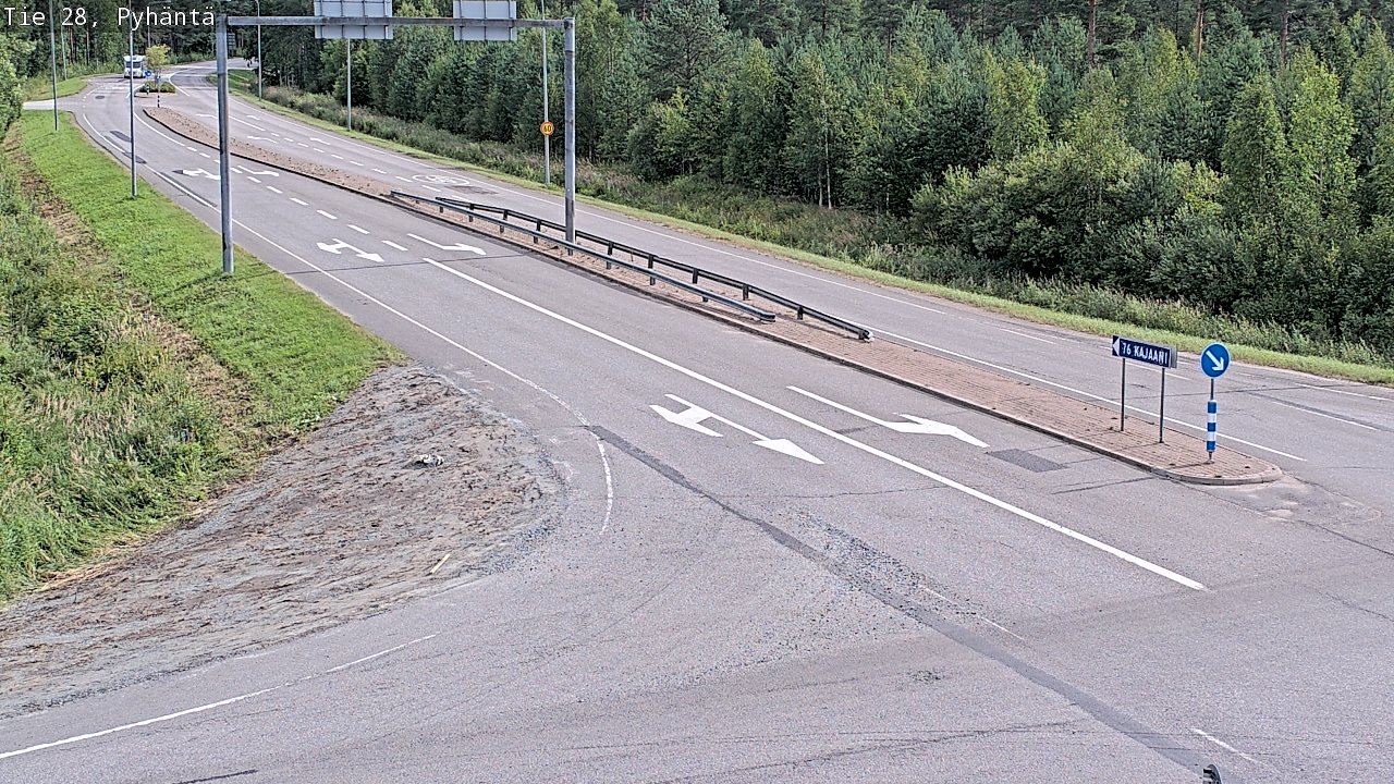 Kelikamerat Kuva Tie 28 Pyhäntä, Pyhäntä, Pohjois-Pohjanmaa