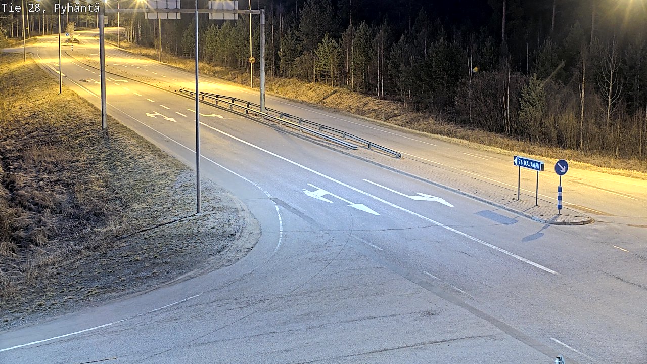 Weather Camera Image Väg 28 Pyhäntä, Pyhäntä, Pohjois-Pohjanmaa