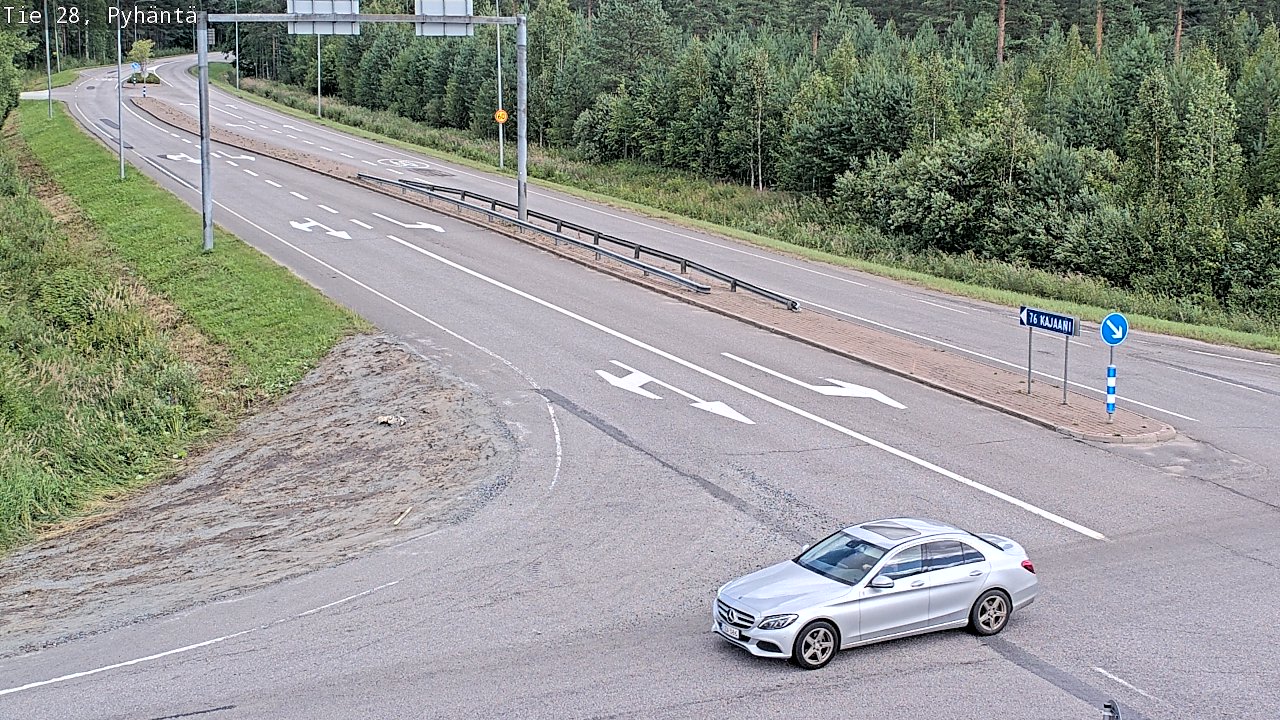 Kelikamerat Kuva Tie 28 Pyhäntä, Pyhäntä, Pohjois-Pohjanmaa