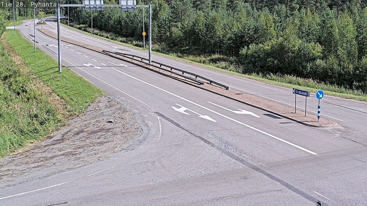 Kelikamerat Kuva Tie 28 Pyhäntä, Pyhäntä, Pohjois-Pohjanmaa