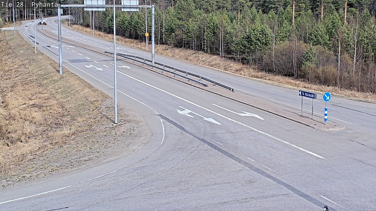 Kelikamerat Kuva Tie 28 Pyhäntä, Pyhäntä, Pohjois-Pohjanmaa