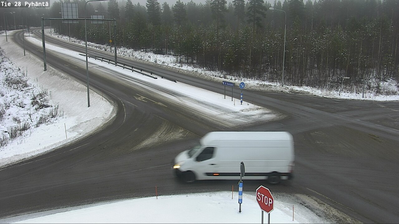 Weather Camera Image Road 28 Pyhäntä, Pyhäntä, Pohjois-Pohjanmaa