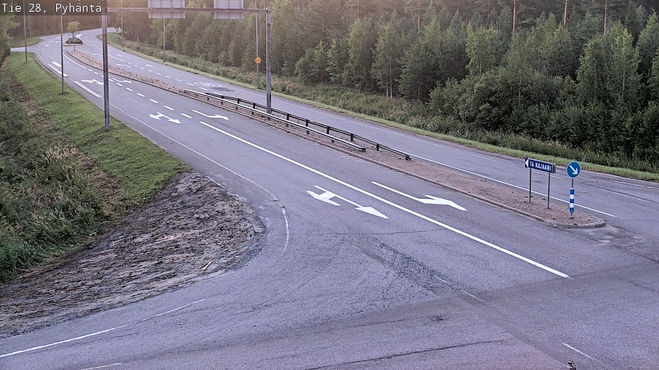Kelikamerat Kuva Tie 28 Pyhäntä, Pyhäntä, Pohjois-Pohjanmaa