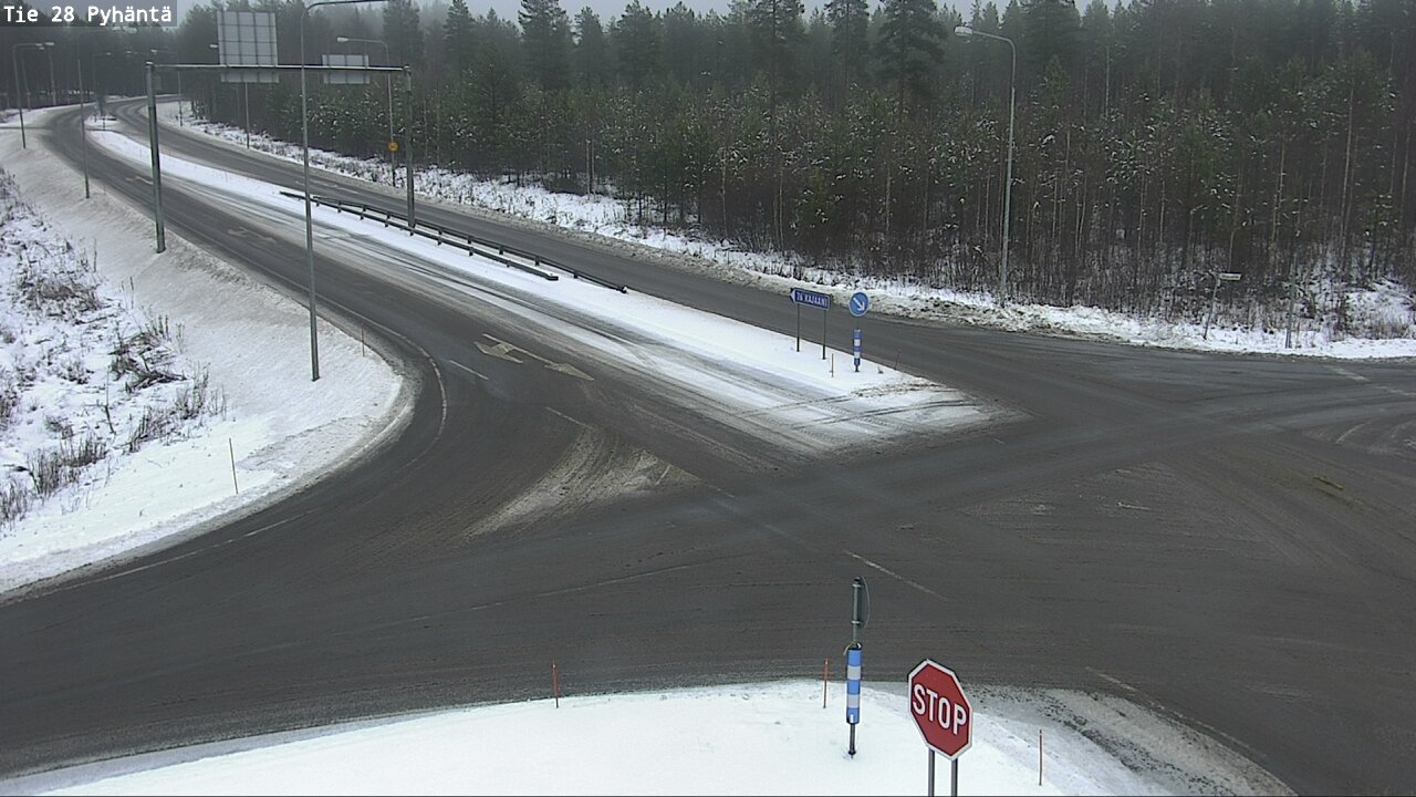 Weather Camera Image Road 28 Pyhäntä, Pyhäntä, Pohjois-Pohjanmaa