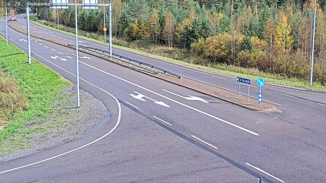 Kelikamerat Kuva Tie 28 Pyhäntä, Pyhäntä, Pohjois-Pohjanmaa